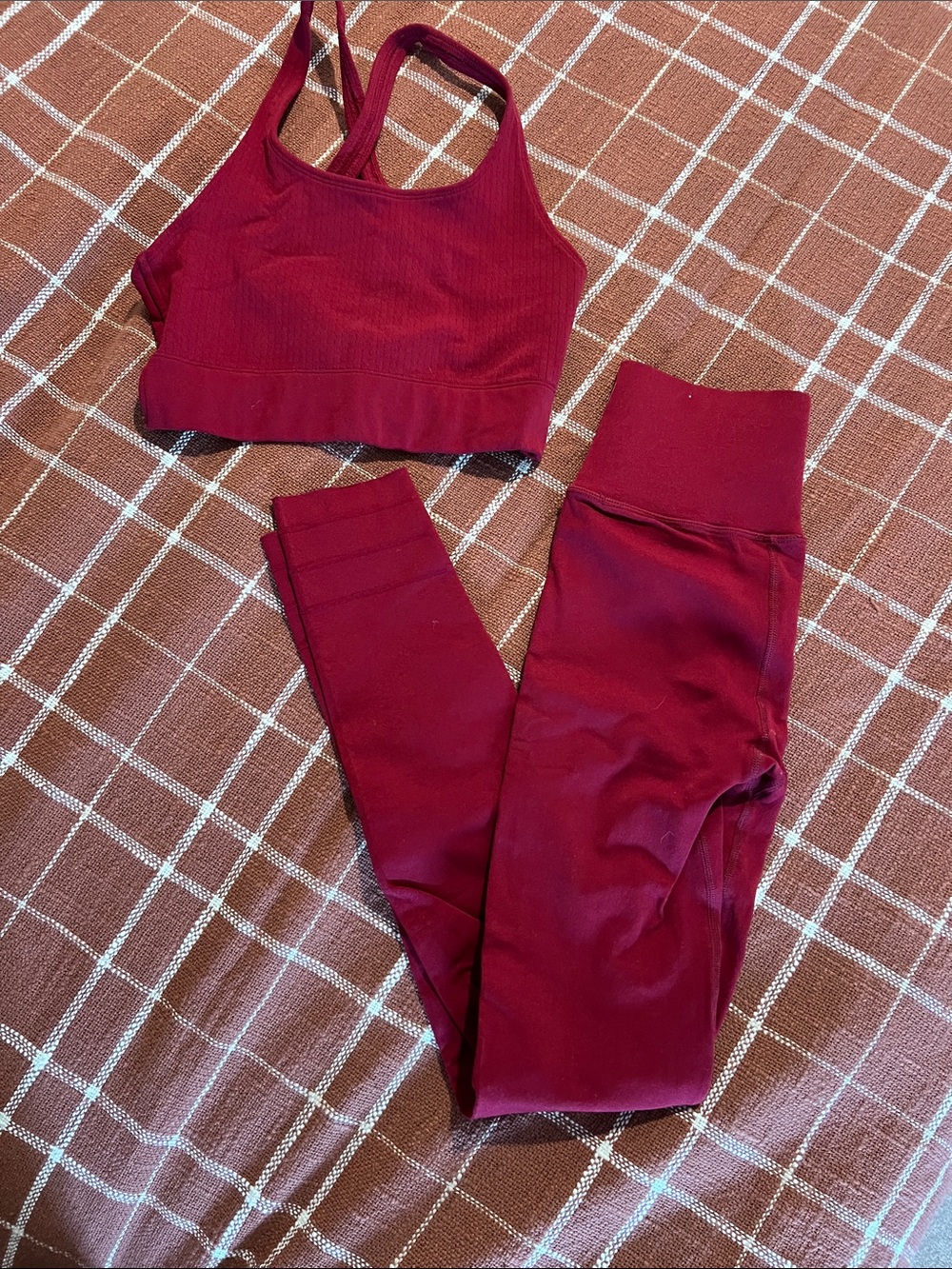 Fabletics SculptKnit leggings and sports bra set